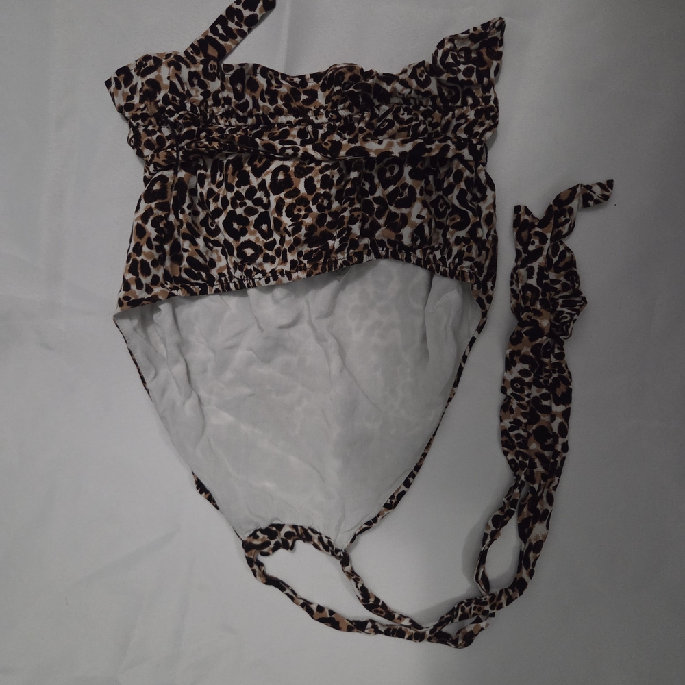 Leopard Print Halter Top - Picture 2 of 2